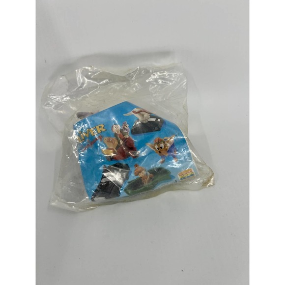 VNTG 1996 Disney Oliver & Company Burger King Kids Club Toy Georgette Fagin NIP - Picture 1 of 2